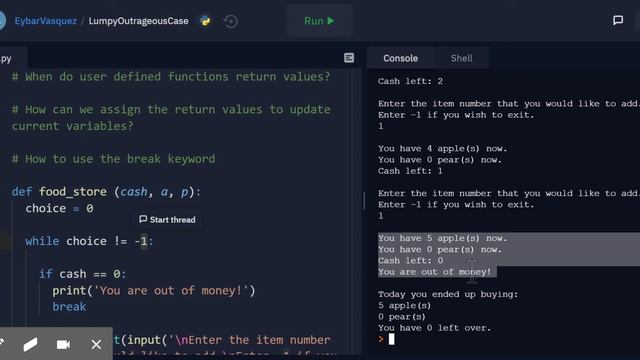 Unit 3 - Using Variables Outside of a Function - Python смотреть онлайн