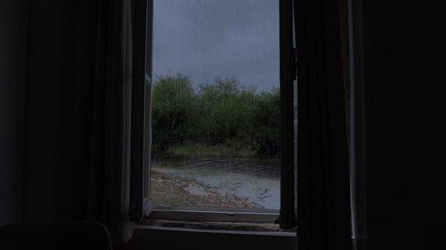 Healing Sleep Meditation - Open Window Rain Sounds - 1 hour Rain sounds for Sleep, ADHD Insomnia смотреть онлайн