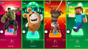 Hulk VS Oddbods Slick VS The Ice Age Adventures Of Buck Wild VS Minecraft Dance EDM Rush Tiles Hop