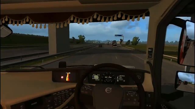 ETS2 Heavy cargo pack. Volvo FH 750. Mobile crane from la rochelle to mannheim. смотреть онлайн