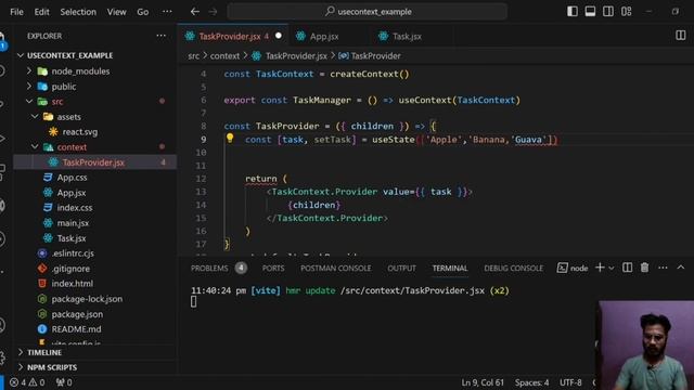 useContext Hook in Reach || Easy Explanation || React useContext API смотреть онлайн