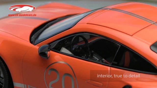 Ck-modelcars-video: Porsche 911 (992) Turbo S Coupe Sport Design 2021 Orange Minichamps