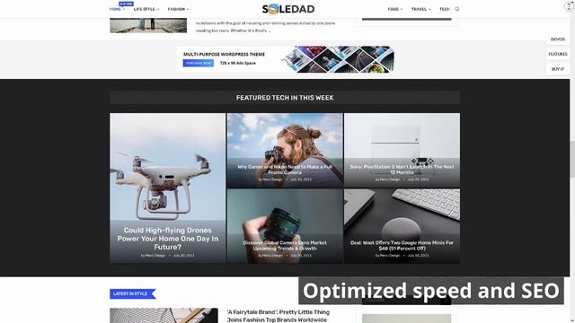 Soledad News Blog Website ★ WordPress Themes & Templates ★ смотреть онлайн