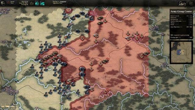 AG Center 1 Minsk Attack | Unity of Command Black Turn Lets Play 1080p HD смотреть онлайн