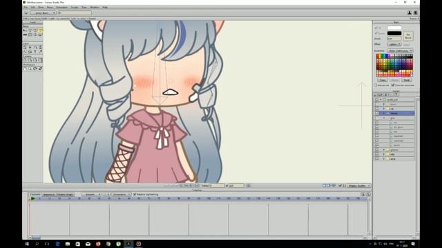 Как сделать анимацию на пк?Анимация волос и глаз в Anime studio pro~|Gacha Club|-Luna Fiss смотреть онлайн