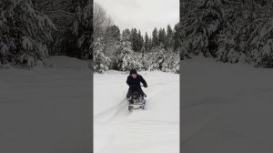 Мотобуксировщик Белка по снегу