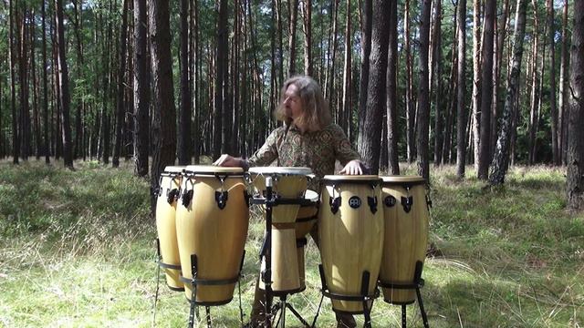 Djembe and congas in the forest part three смотреть онлайн