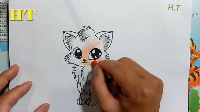 Cute Fox Drawing: How to Draw a Cartoon Fox Cute and Easy смотреть онлайн