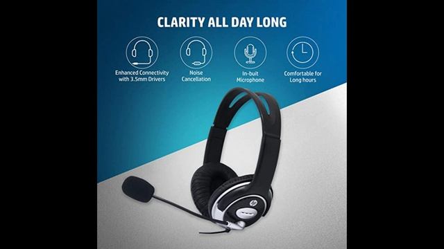 Hp Wired On Ear Headphones With Mic With 3.5 Mm Drivers, In-Built Noise Cancelling, смотреть онлайн