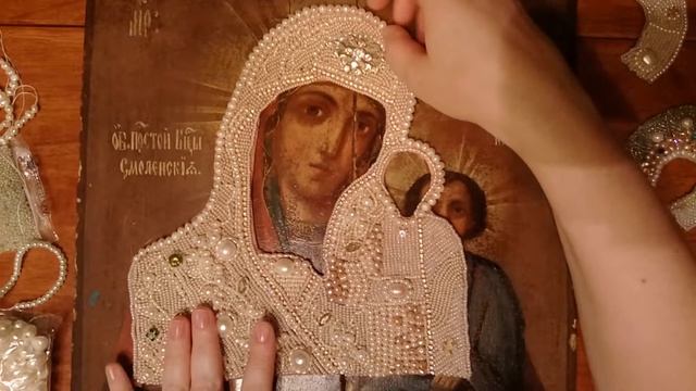 Разбор вышивки бисером старинной иконы. Вышивает Наталья Головицкая смотреть онлайн