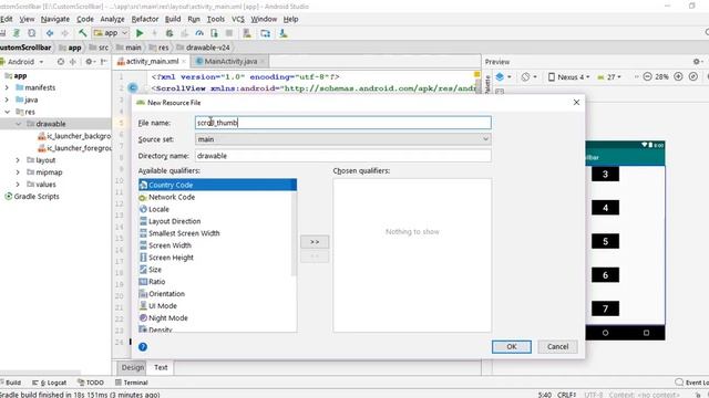 how to customize scrollview in android смотреть онлайн