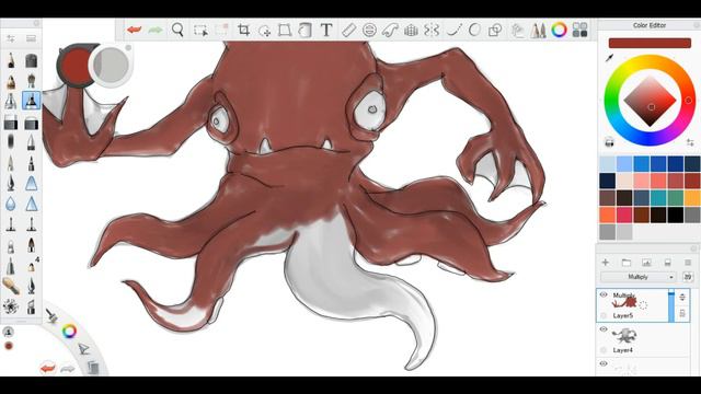 RUNAWAY OCTOPUS CONCEPT ART смотреть онлайн