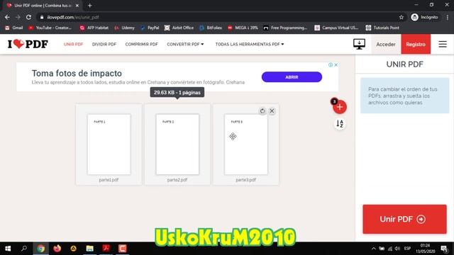 Cómo Unir PDFs SIN PROGRAMAS: FÁCIL Y RÁPIDO ? ✅ смотреть онлайн