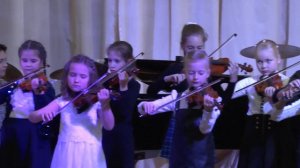 Mozart, May Song (Моцарт, Майская песня) - children's ensemble of violinists