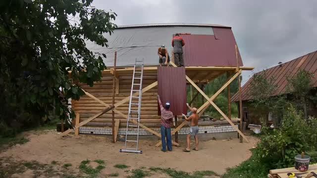 МАНСАРДНАЯ ЛОМАНАЯ КРЫША ДЛЯ ДОМА.mp4 смотреть онлайн