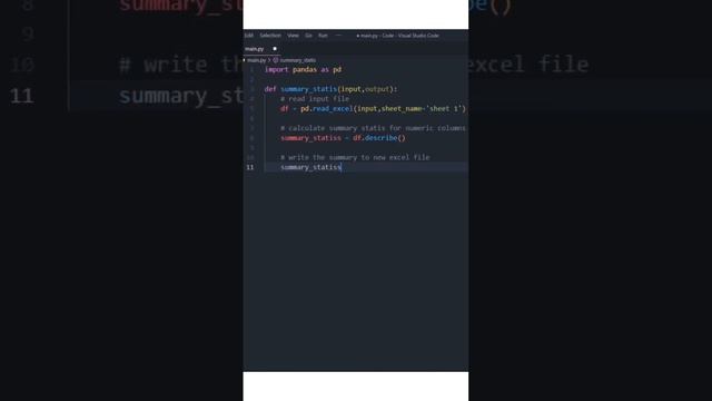 I do Summary Statistics of Excel File with pandas using Python | python excel | python with pandas смотреть онлайн