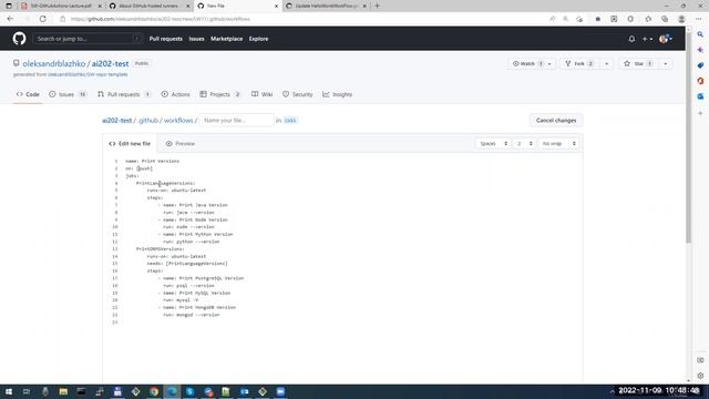 Лекція 11 - Проведення безперервної інтеграції з використанням GitHub Actions смотреть онлайн