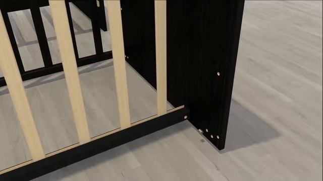 Сборка Кровать-трансформер СКВ Компани СКВ-5 Жираф 55003х маятник поперечный смотреть онлайн