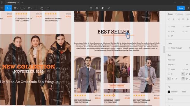 How to Make a Website in Figma | Clothing Website Figma | Web Design in Figma смотреть онлайн