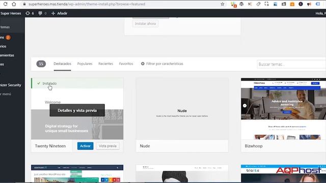 (9) Instalar y Gestionar Plantillas ? TUTORIAL WordPress Paso a Paso смотреть онлайн