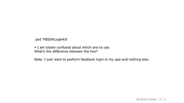iOS : Differences BW Facebook Login and FBSDKLoginKit Pod and which one to use? смотреть онлайн