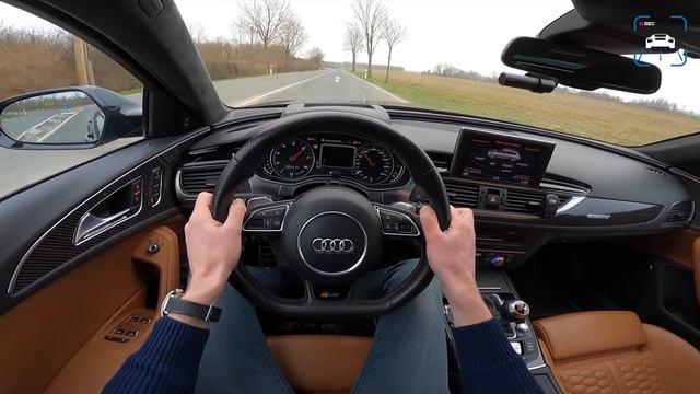 700HP AUDI RS6 C7 REVIEW on AUTOBAHN [NO SPEED LIMIT] by AutoTopNL смотреть онлайн