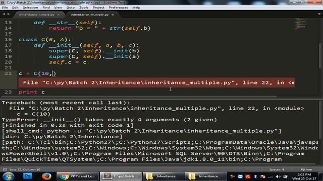 Lecture on inheritance in python смотреть онлайн