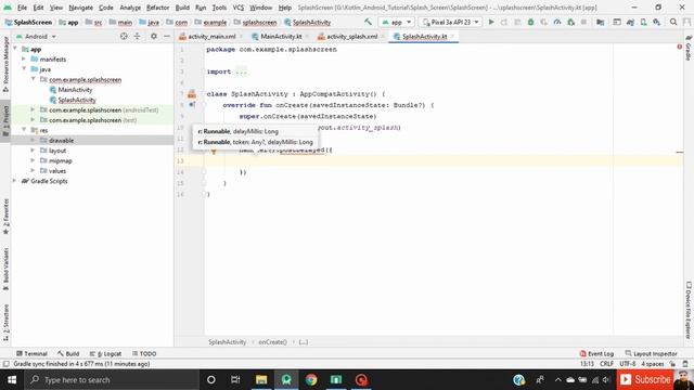 Splash Screen like WhatsApp in Kotlin in Android Studio Tutorial смотреть онлайн