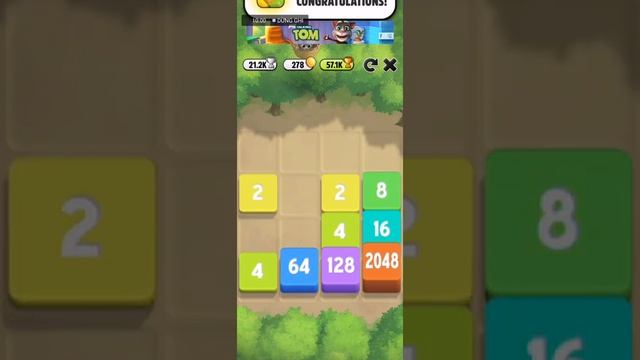 Number 4096 with 45,2K point 527 gold | 2048 | My Talking Tom | Outfit7 Limited смотреть онлайн