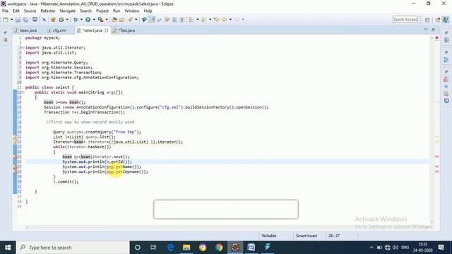 How to retrieve data from database using hibernate and spring || CRUD Operation in hibernate смотреть онлайн
