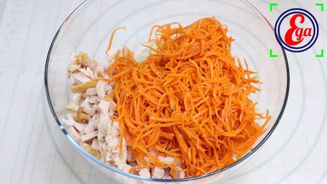 Просто! Быстро! Вкусно! Салат с копченой курицей, пекинской капустой и морковью по-корейски смотреть онлайн