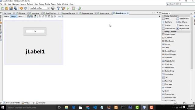How to use the toggle button in Java смотреть онлайн