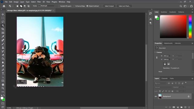how to blur background in Photoshop | using Gaussian blur смотреть онлайн