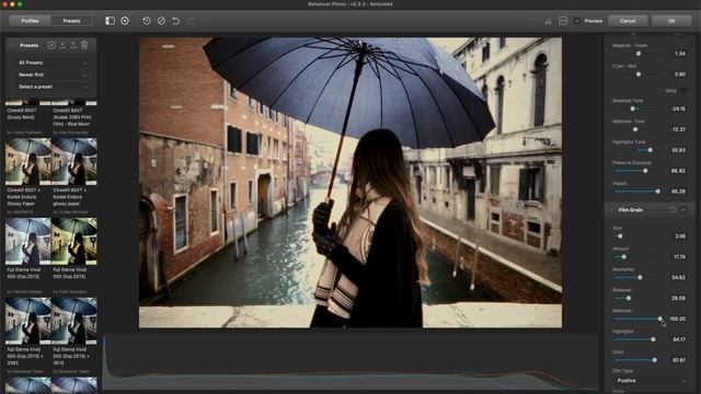 Capture One Film Look - Dehancer - Capture One Film Emulation