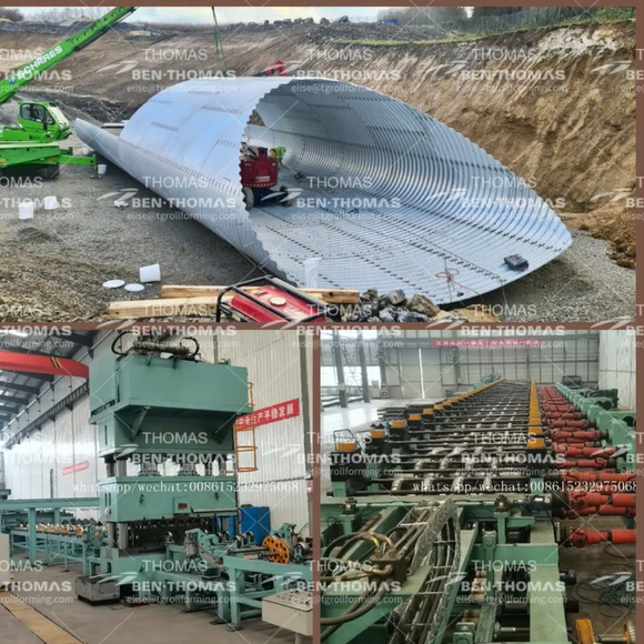 multi plate pipe equipment[ Waveform steel sheet production line ] CSP culvert pipe production line