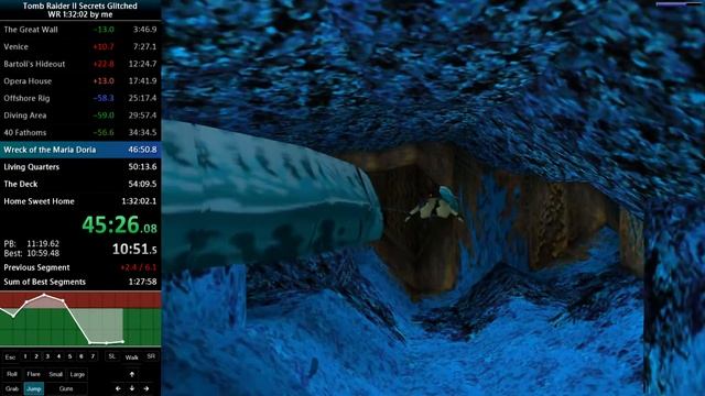 TR2 Glitched Secrets 1:29:34 RTA смотреть онлайн