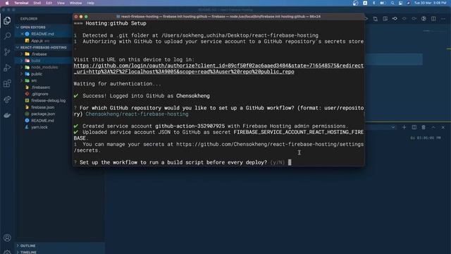 Deploy react app to firebase + github action ( errors included) смотреть онлайн