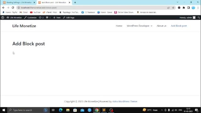 how to set blog post in one page in wordpress like in one menu in hindi 2023 смотреть онлайн