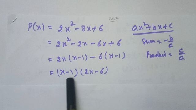 Find the zeroes of the polynomial 2x^2-8x+6 and verify the relationship between zeroes and coeffici смотреть онлайн