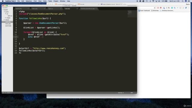 Make a Google search engine clone JavaScript PHP and MySQL : //Echoing the found urls смотреть онлайн