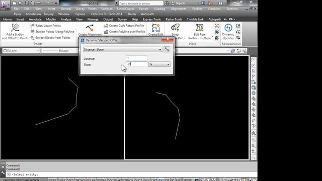 CGS Civil 3D Tools - Dynamic Stepped Offsets смотреть онлайн