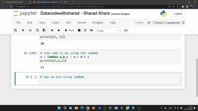 Lambda functions in Python || Python Lambda Function || Lambda Function In Python || Python Tutoria смотреть онлайн