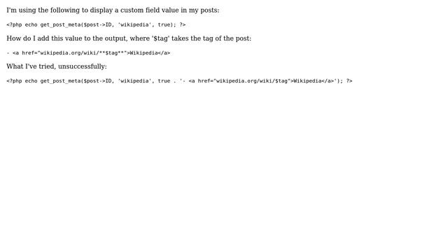 Wordpress: How do I add a fixed value to get_post_meta();? смотреть онлайн