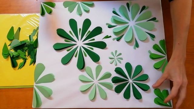 ?Панно из цветов. ?Декоративное панно из бумаги DIY. ? смотреть онлайн