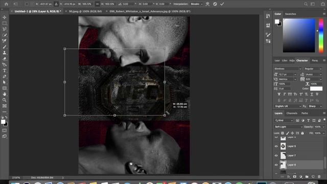 UFC Poster Design | Photoshop Tutorial | Adesanya VS Whittaker | UFC 271 | Speed Art смотреть онлайн