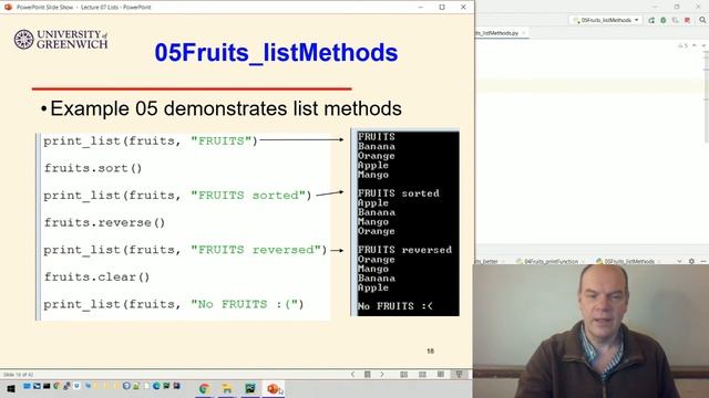 Python 07-4: Lists - Functions & methods смотреть онлайн