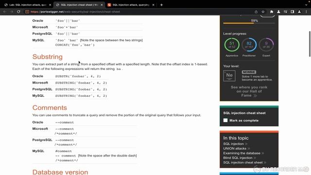 Port-Swigger lab challenge:SQL injection, querying the database type and version on MySQL, Microsof смотреть онлайн