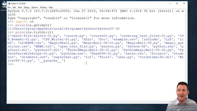List directory files with OS lisdir( ) function смотреть онлайн