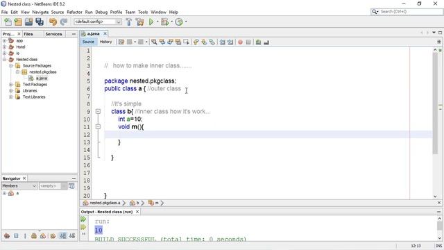 Inner class in java nested class in java how make inner class nested and inner class in java смотреть онлайн