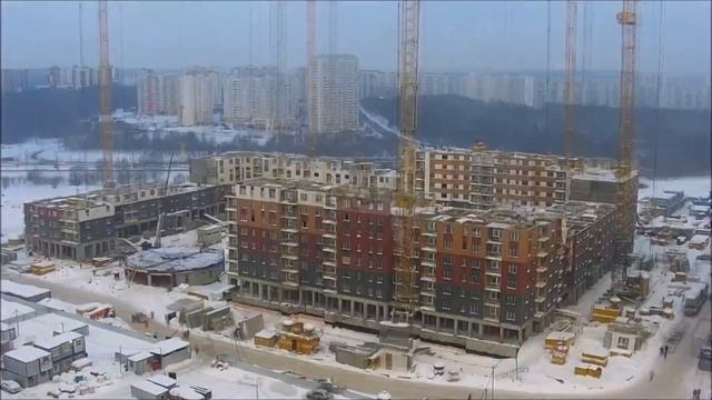 Стройка. 3 месяца за 30 секунд. Ход строительства. Южная Битца